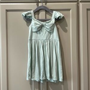 kate quinn Mint Green Bow-Front Casual Kids Dress 3t